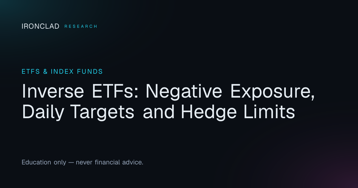 Inverse ETFs Explained: Daily Returns and Short-Sale Differences ...